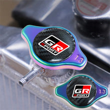 Load image into Gallery viewer, Brand New JDM 1.3bar 9mm GR SPORT Neo Chrome Racing Cap High Pressure Radiator Cap For Universal