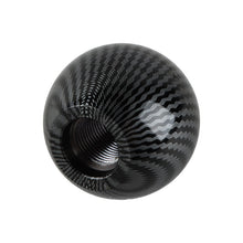 Load image into Gallery viewer, BRAND NEW UNIVERSAL JDM Aluminum Carbon Fiber Style Round Ball Manual Gear Stick Shift Knob Universal M8 M10 M12