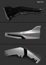 Load image into Gallery viewer, BRAND NEW 4PCS 2022-2023 Honda Civic 11th Gen Yofer Painted V3 Blk Lunar Silver Bumper Lip Splitter Kit