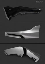 Load image into Gallery viewer, BRAND NEW 4PCS 2022-2024 Honda Civic 11th Gen Yofer Painted V3 Blk Lunar Silver Bumper Lip Splitter Kit