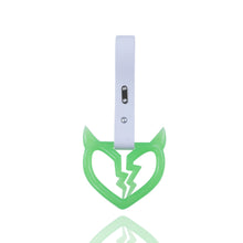 Load image into Gallery viewer, Brand New Devil Demon Broken Heart Green Glow In The Dark JDM TSURIKAWA Ring Subway Train Bus Handle Strap Charm Drift