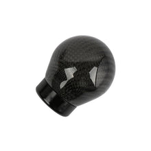 Load image into Gallery viewer, Brand New Universal Real Carbon Fiber Black Round Ball Manual Car Racing Gear Shift Knob Shifter M12 M10 M8