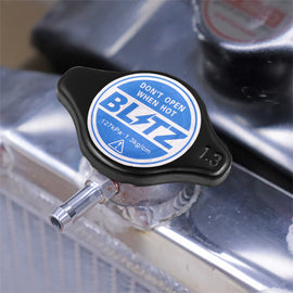 Brand New JDM 1.3bar 9mm Blitz Racing Black Racing Cap High Pressure Radiator Cap For Universal