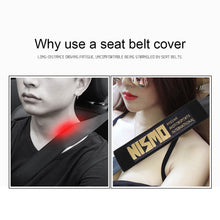 Load image into Gallery viewer, Brand New 2PCS JDM Nissan Nismo Black Racing Logo Embroidery Seat Belt Cover Shoulder Pads New
