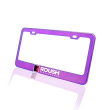 Load image into Gallery viewer, Brand New 1PCS UNIVERSAL ROUSH PERFORMANCE Neo Chrome Stainless Steel License Plate Frame
