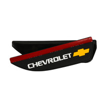 Load image into Gallery viewer, BRAND NEW 2PCS CHEVROLET Black Rubber Car Rear View Side Mirror Rain Board Eyebrow Guard Sun Visor