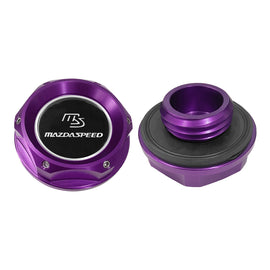 Brand New JDM Mazdaspeed Purple Aluminum Engine Oil Fuel Filler Cap Billet For Mazda