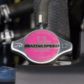 Brand New JDM 1.3bar 9mm MAZDASPEED Chrome Racing Cap High Pressure Radiator Cap For Universal