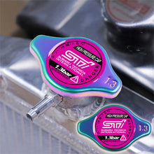 Load image into Gallery viewer, Brand New JDM 1.3bar 9mm Subaru STI Neo Chrome Racing Cap High Pressure Radiator Cap