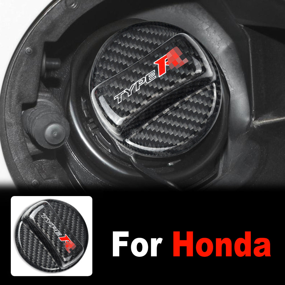 BRAND NEW UNIVERSAL HONDA TYPE R Real Carbon Fiber Gas Fuel Cap Cover For Honda