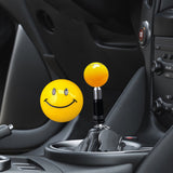 Brand New Universal JDM SMILE FACE YELLOW Round Ball Shift Knob Automatic Car Gear Shifter