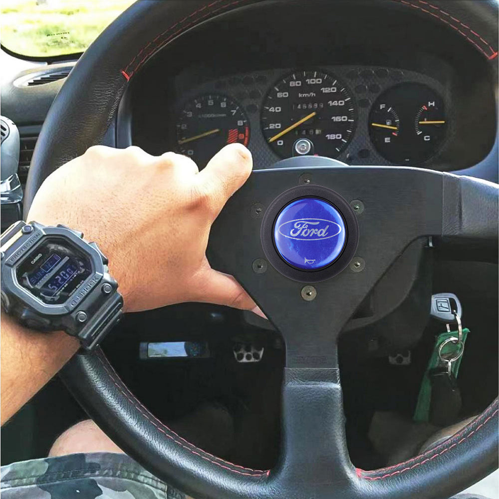 Brand New Universal Ford Car Horn Button Black Steering Wheel Center Cap