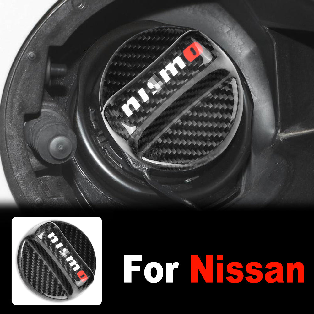 BRAND NEW UNIVERSAL NISMO Real Carbon Fiber Gas Fuel Cap Cover For Nissan