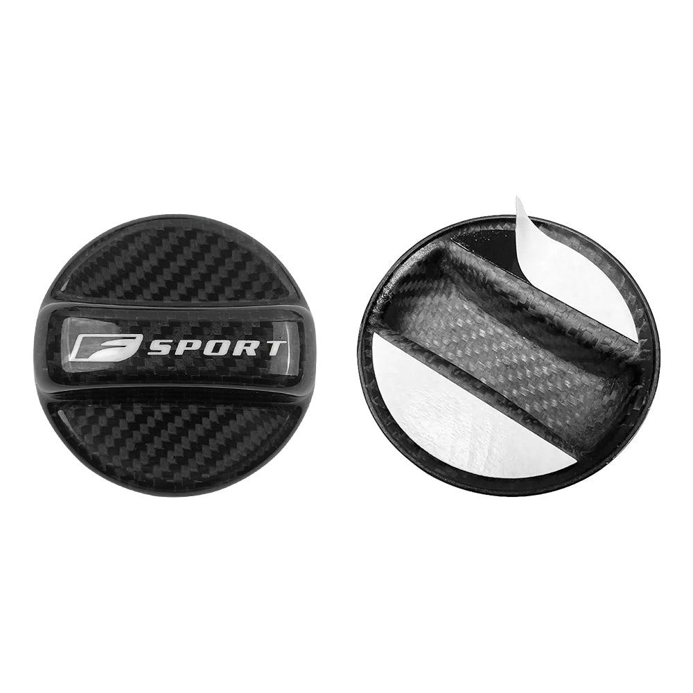 BRAND NEW UNIVERSAL F-SPORT Real Carbon Fiber Gas Fuel Cap Cover For Lexus