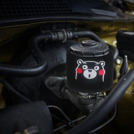 Brand New 1PCS Racing Black Kumamon Car Reservoir Tank Oil Cover Sock Racing Tank Sock