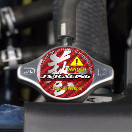 Brand New JDM 1.3bar 9mm J'S RACING Waza Chrome Racing Cap High Pressure Radiator Cap For Universal