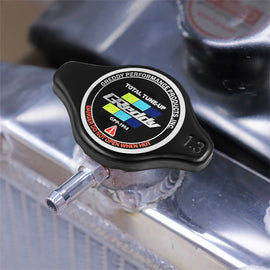Brand New JDM 1.3bar 9mm Greddy Racing Black Racing Cap High Pressure Radiator Cap For Universal