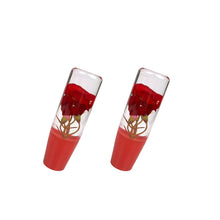 Load image into Gallery viewer, Brand New 1PCS Universal 15CM JDM Clear Big Red Real Flowers Manual Car Red Base Racing Stick Shift Knob M8 M10 M12