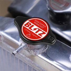 Brand New JDM 1.3bar 9mm Blitz Racing Black Racing Cap High Pressure Radiator Cap For Universal
