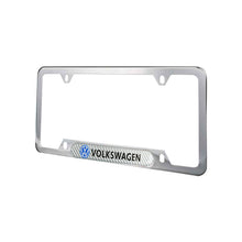 Load image into Gallery viewer, Brand New Universal 1PCS VOLKSWAGEN Chrome Metal License Plate Frame