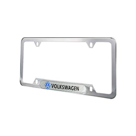 Brand New Universal 1PCS VOLKSWAGEN Chrome Metal License Plate Frame