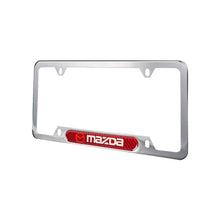 Load image into Gallery viewer, Brand New Universal 2PCS Mazda Chrome Metal License Plate Frame