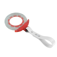 Load image into Gallery viewer, Brand New Brake Rotors Red TSURIKAWA Ring Subway Train Bus Handle White Strap Charm Drift