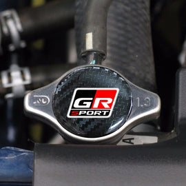 Brand New JDM 1.3bar 9mm GR SPORT Chrome Racing Cap High Pressure Radiator Cap For Universal