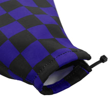 Load image into Gallery viewer, Brand New Universal Checkered Blue Black Stitch Fabric Gear Manual Shifter Shift Knob Boot