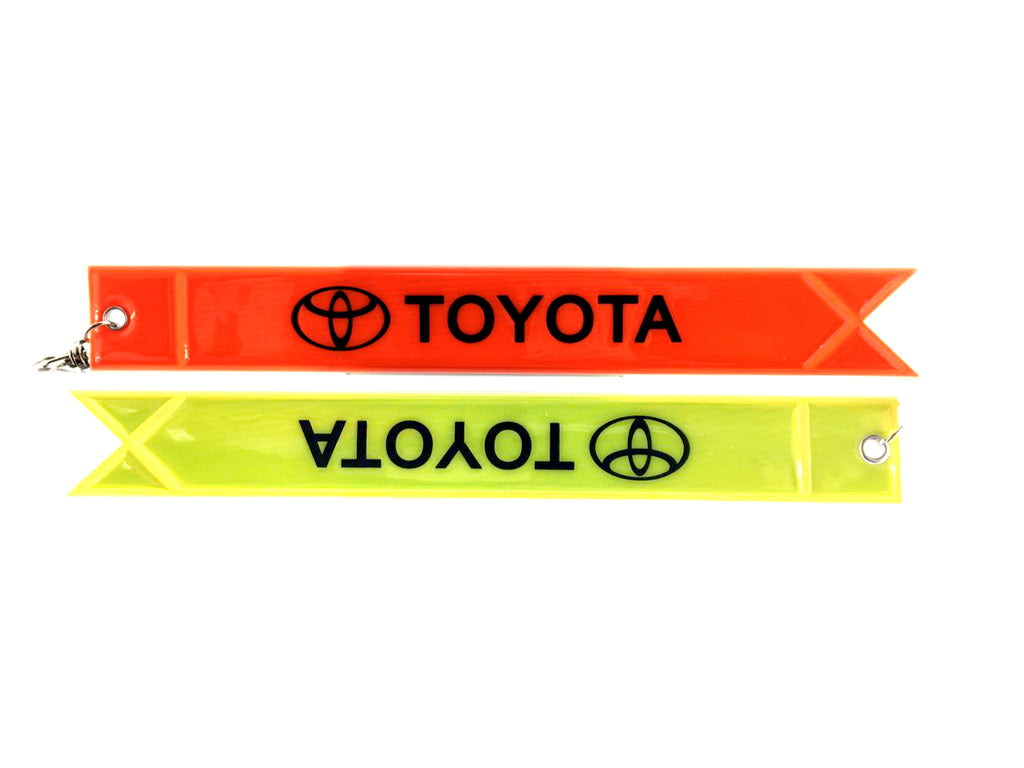 BRAND NEW JDM TOYOTA REFLECTIVE STRIP DOUBLE SIDED KEYCHAIN