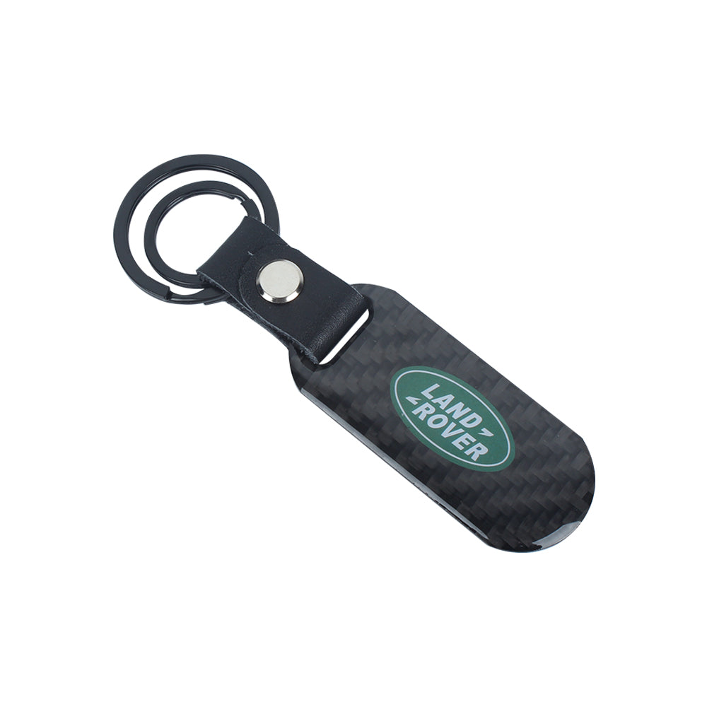 Brand New Universal 100% Real Carbon Fiber Keychain Key Ring For Land Rover