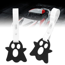 Load image into Gallery viewer, Brand New Ghost Shaped Black JDM TSURIKAWA Ring Subway Train Bus Handle White Strap Charm Drift