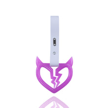 Load image into Gallery viewer, Brand New Devil Demon Broken Heart Purple Glow In The Dark JDM TSURIKAWA Ring Subway Train Bus Handle Strap Charm Drift