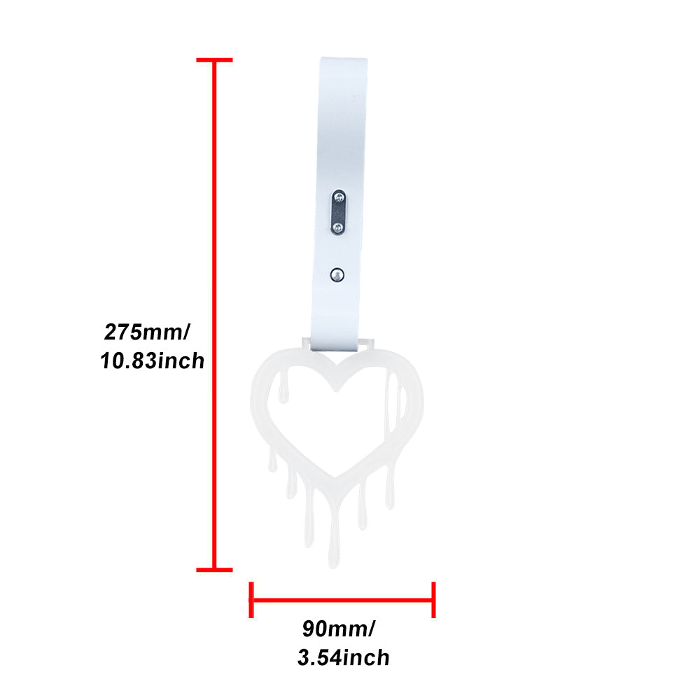 Brand New Drip Heart White JDM TSURIKAWA Ring Subway Train Bus Handle White Strap Charm Drift