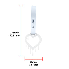 Brand New Drip Heart White JDM TSURIKAWA Ring Subway Train Bus Handle White Strap Charm Drift