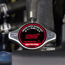 Load image into Gallery viewer, Brand New JDM 1.3bar 9mm Subaru STI Chrome Racing Cap High Pressure Radiator Cap
