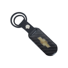 Load image into Gallery viewer, Brand New Universal 100% Real Carbon Fiber Keychain Key Ring For Chevrolet