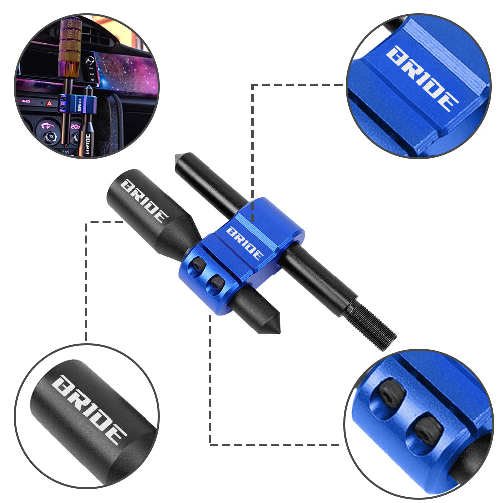 Brand New BRIDE H Type Car Shifter Knob Extension Adjustable Gear Black / Blue M12x1.25