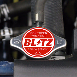 Brand New JDM 1.3bar 9mm Blitz Racing Chrome Racing Cap High Pressure Radiator Cap For Universal