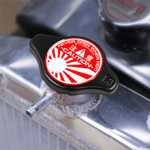 Load image into Gallery viewer, Brand New JDM 1.3bar 9mm JDM Raising Sun Black Racing Cap High Pressure Radiator Cap For Universal