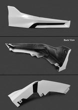 Load image into Gallery viewer, BRAND NEW 4PCS 2022-2024 Honda Civic 11th Gen Yofer Painted V3 Blk Pearl White Bumper Lip Splitter Kit