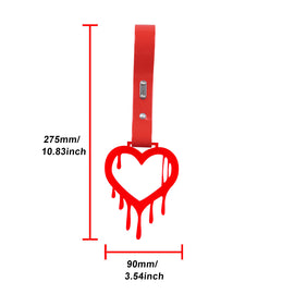 Brand New Drip Heart Red JDM TSURIKAWA Ring Subway Train Bus Handle Red Strap Charm Drift (Copy)