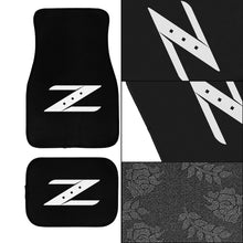 Load image into Gallery viewer, Brand New Universal 4PCS NISSAN Z Racing Black Fabric Car Floor Mats Interior Carpets Floormat