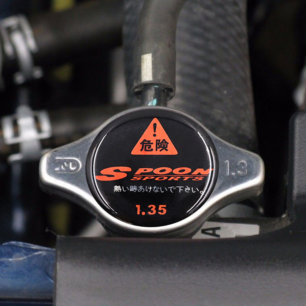 Brand New JDM 1.3bar 9mm Spoon Sports Chrome Racing Cap High Pressure Radiator Cap