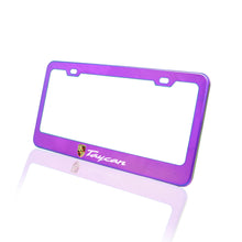Load image into Gallery viewer, Brand New 1PCS UNIVERSAL PORSCHE TAYCAN Neo Chrome Stainless Steel License Plate Frame