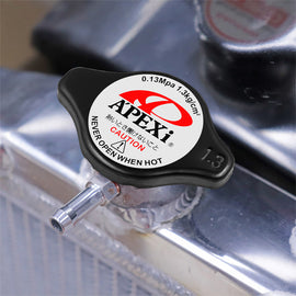 Brand New JDM 1.3bar 9mm APEXI Racing Black Racing Cap High Pressure Radiator Cap For Universal