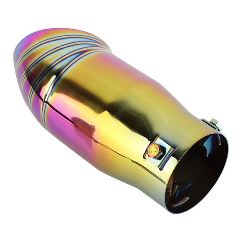 Brand New Neo Chrome Stainless Steel Car Exhaust Muffler Tip Straight Pipe 2.5'' Inlet