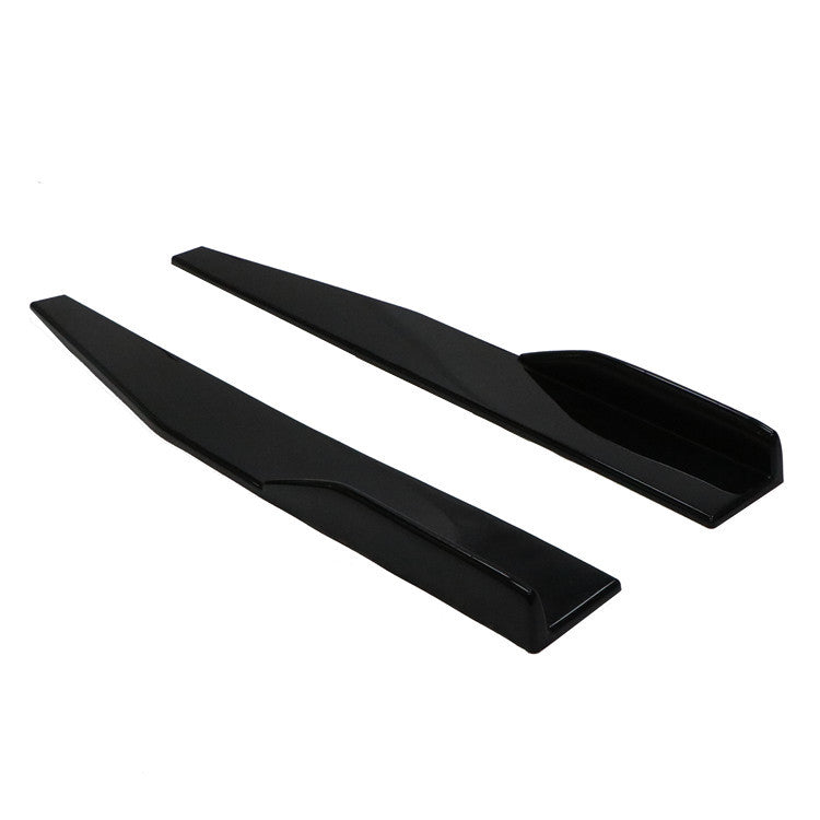 Brand New 2PCS Universal ABS Glossy Black Side Skirt Rocker Splitters Winglet Diffuser 31"X4"