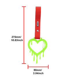 Brand New Drip Heart Green JDM TSURIKAWA Ring Subway Train Bus Handle Red Strap Charm Drift (Copy)