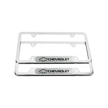 Load image into Gallery viewer, Brand New Universal 2PCS CHEVROLET Chrome Metal License Plate Frame